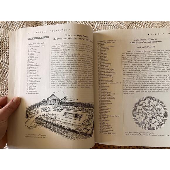 Herbal Treasures Book: Gardening, Cooking & Crafts - 1990 Edition - Picture 4 of 7